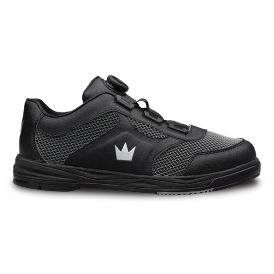 Picture of Brunswick Men's Fury Black Right Hand Wide Bowling Shoes