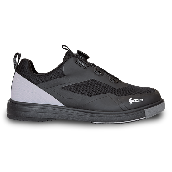 Picture of Hammer Men's Vibe Black Grey Left Hand Bowling Shoes