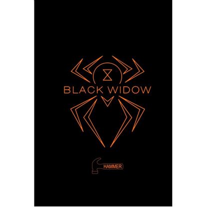 Picture of Hammer Black Widow Black Orange Logo Bowling Towel