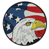 Picture of KR Strikeforce Round Shammy Leather Pad USA Eagle