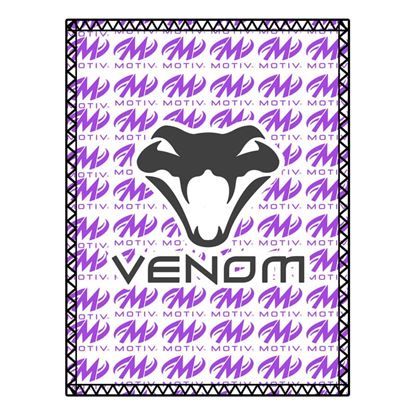 Picture of Motiv Venom Black Purple SD Leather Bowling Shammy