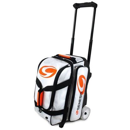 Picture of Genesis Sport 2 Ball Double Roller White Bowling Bag