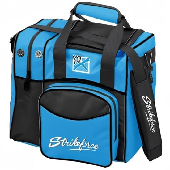 Picture of KR Flexx 1 Ball Single Tote Caribbean Blue Black Bowling Bag