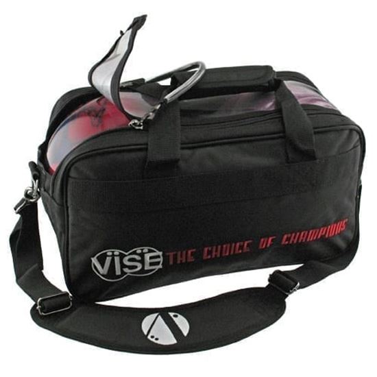 Picture of VISE 2 Ball Clear Top Black Bowling Bag