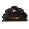 Picture of Velocity 3 Ball Triple Tote With Shoe Pouch Black Orange Bowling Bag